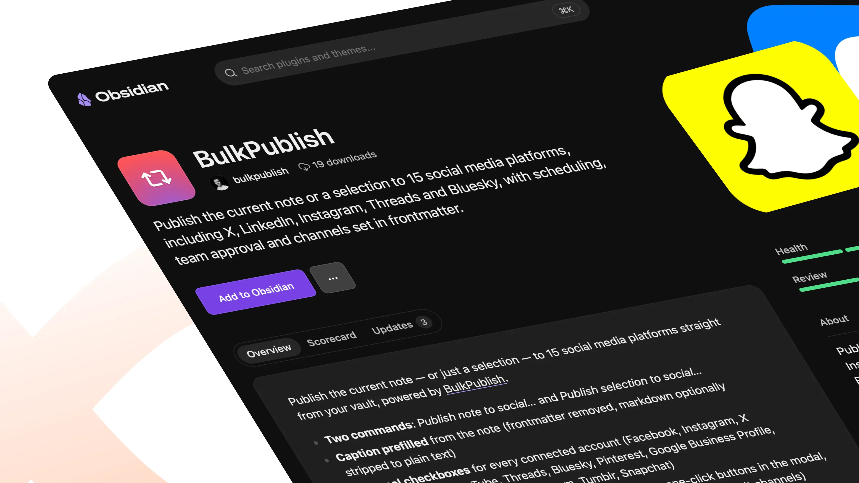 Obsidian integration for BulkPublish