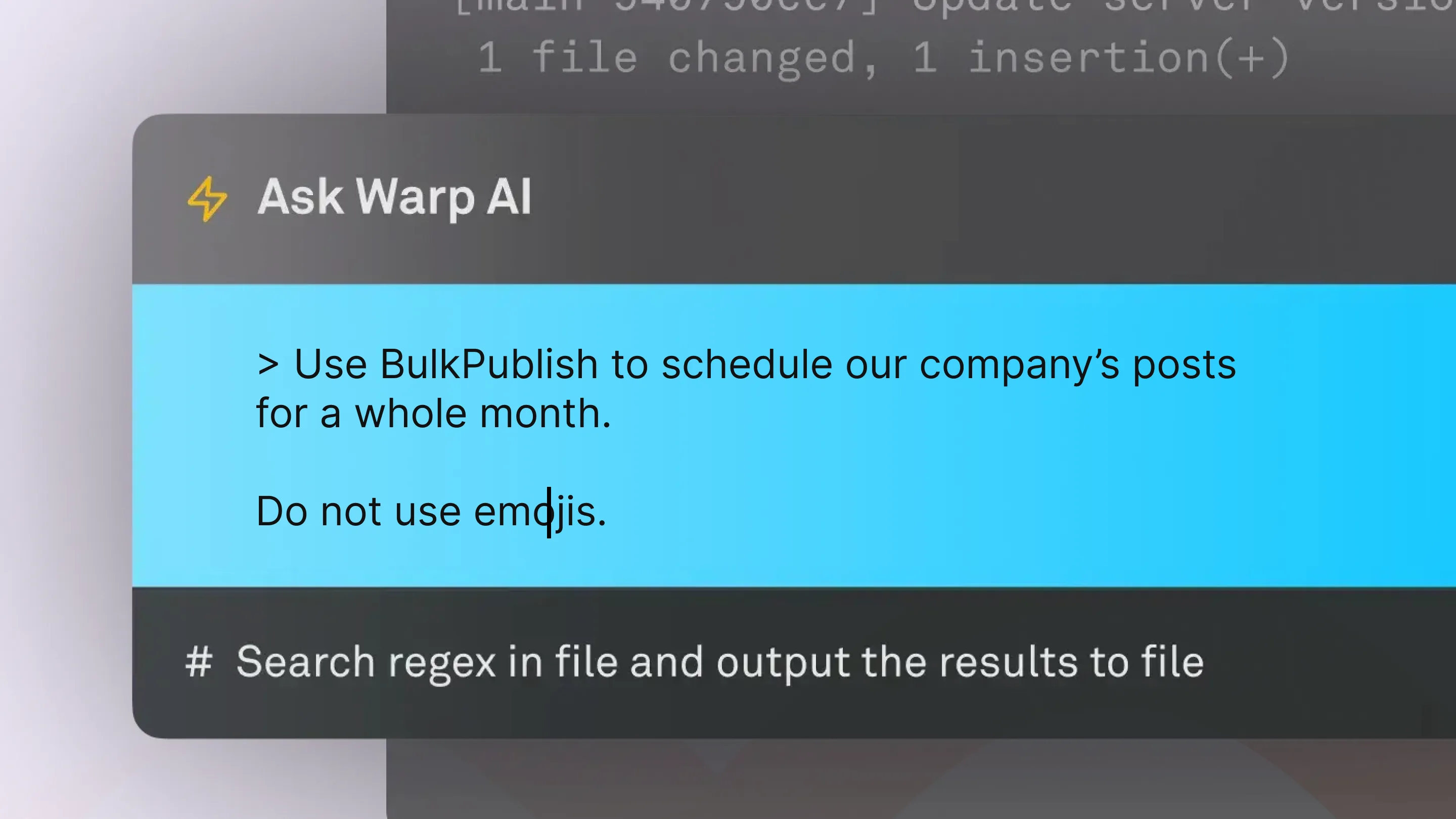 Warp integration for BulkPublish